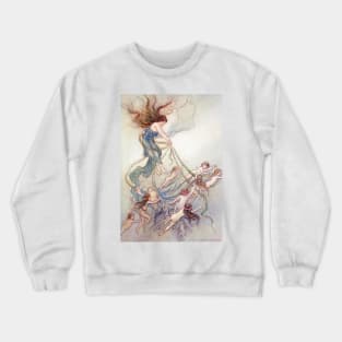 Queen of Them All by Warwick Goble Crewneck Sweatshirt